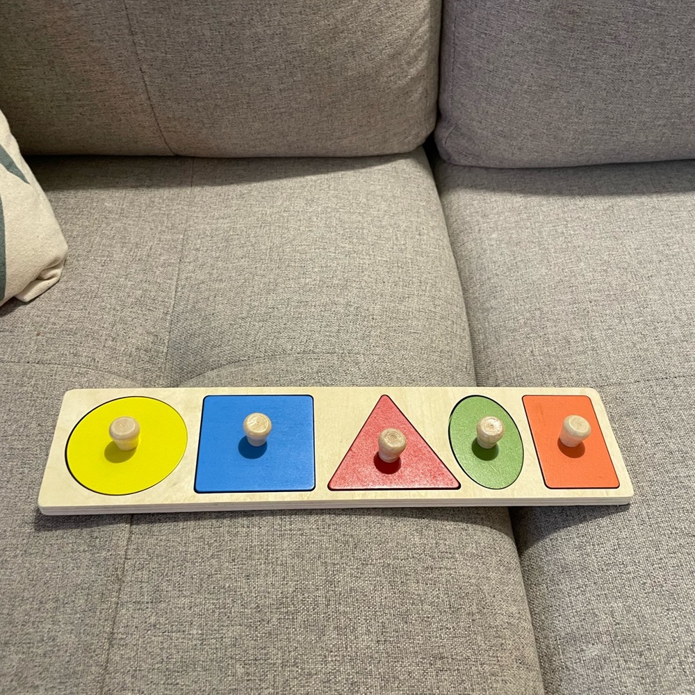 Montessori Wooden Five Shapes Puzzle